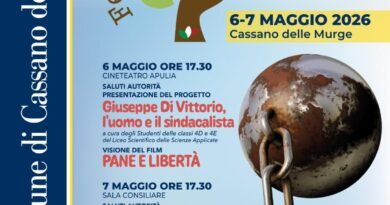 Il 6 e 7 maggio “Festival della legalità a Cassano”