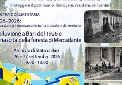 ‘L’alluvione a Bari del 1926 e la nascita della foresta di Mercadante’ per le Giornate Europee del Patrimonio