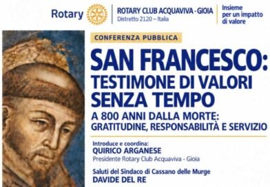 San Francesco e l’eredità dei suoi valori: a Cassano una conferenza promossa dal Rotary Club